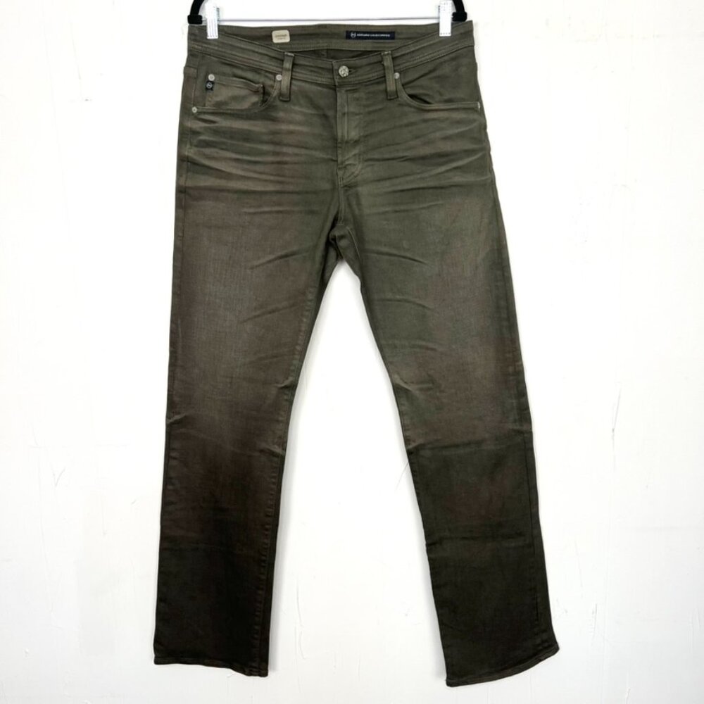 AG Adriano Goldschmied Protègè Straight Leg Jeans Green 33 Waist